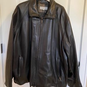 Calvin Klein Men’s Black Leather Jacket